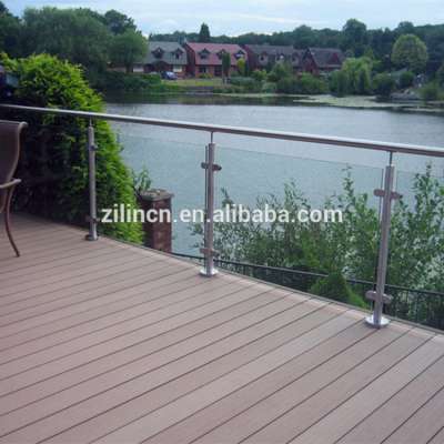 High quality design customized terrace stainless steel glass railing wholesale in China