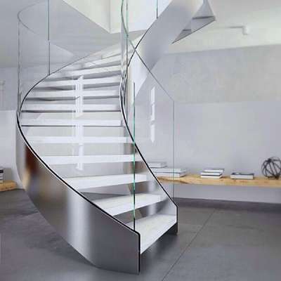 NEW design hot sales spiral staircase/stainless steel spiral wood stairs