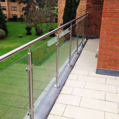 Professional outdoor glass balcony railing/stainless steel balcony railing designs